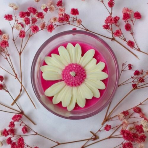 Jolly Jingle Jasmine - lifestyle view - handpoured vegan soy candle by Janki Candles