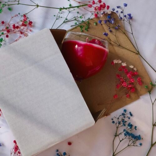 Cocktail Candle Holiday Spice - detail view - handpoured vegan soy candle by Janki Candles