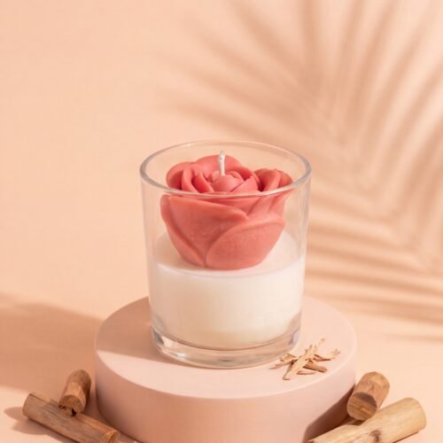 Velvet Rose Świąteczne Przyprawy - front view - handpoured vegan soy candle by Janki Candles | Velvet Rose Świąteczne Przyprawy - widok z przodu - ręcznie lana wegańska świeca sojowa Janki Candles